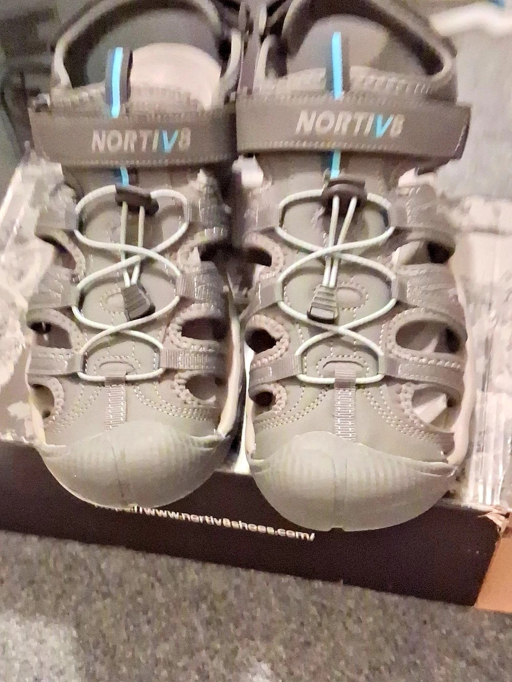 NORTIV 8 SNAS222M Men's Gray & Blue US 15